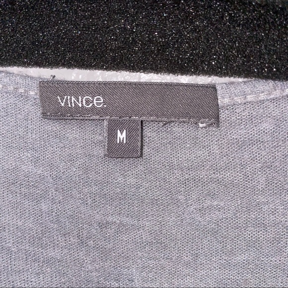 Vince gray slouchy long sleeve top medium - Picture 4 of 6